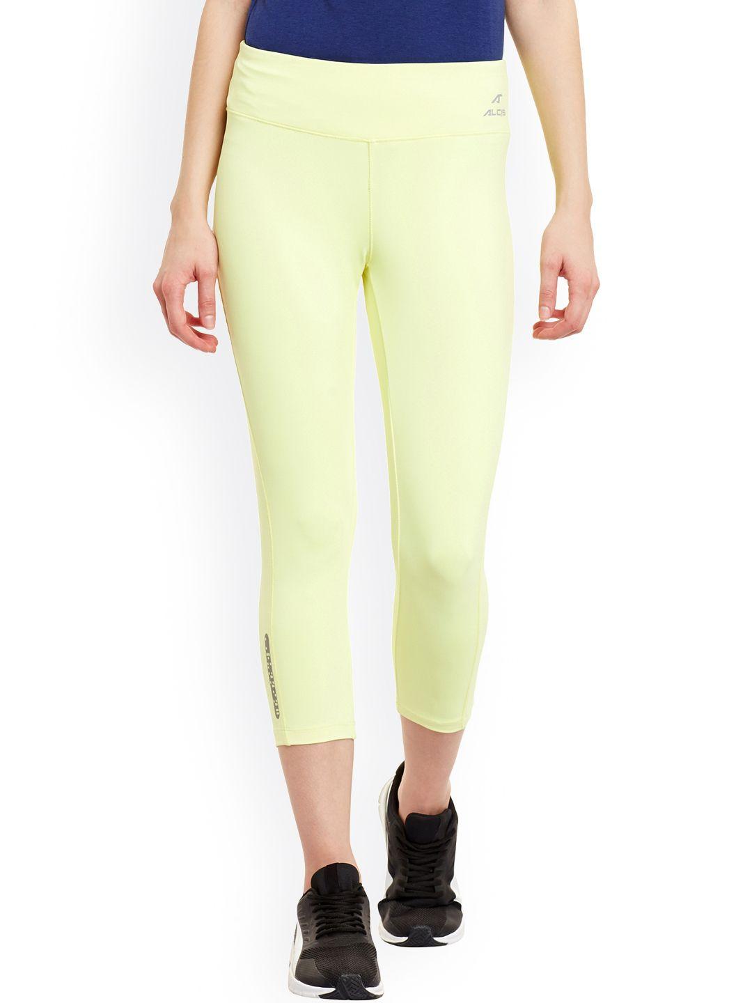 alcis yellow core fit tights