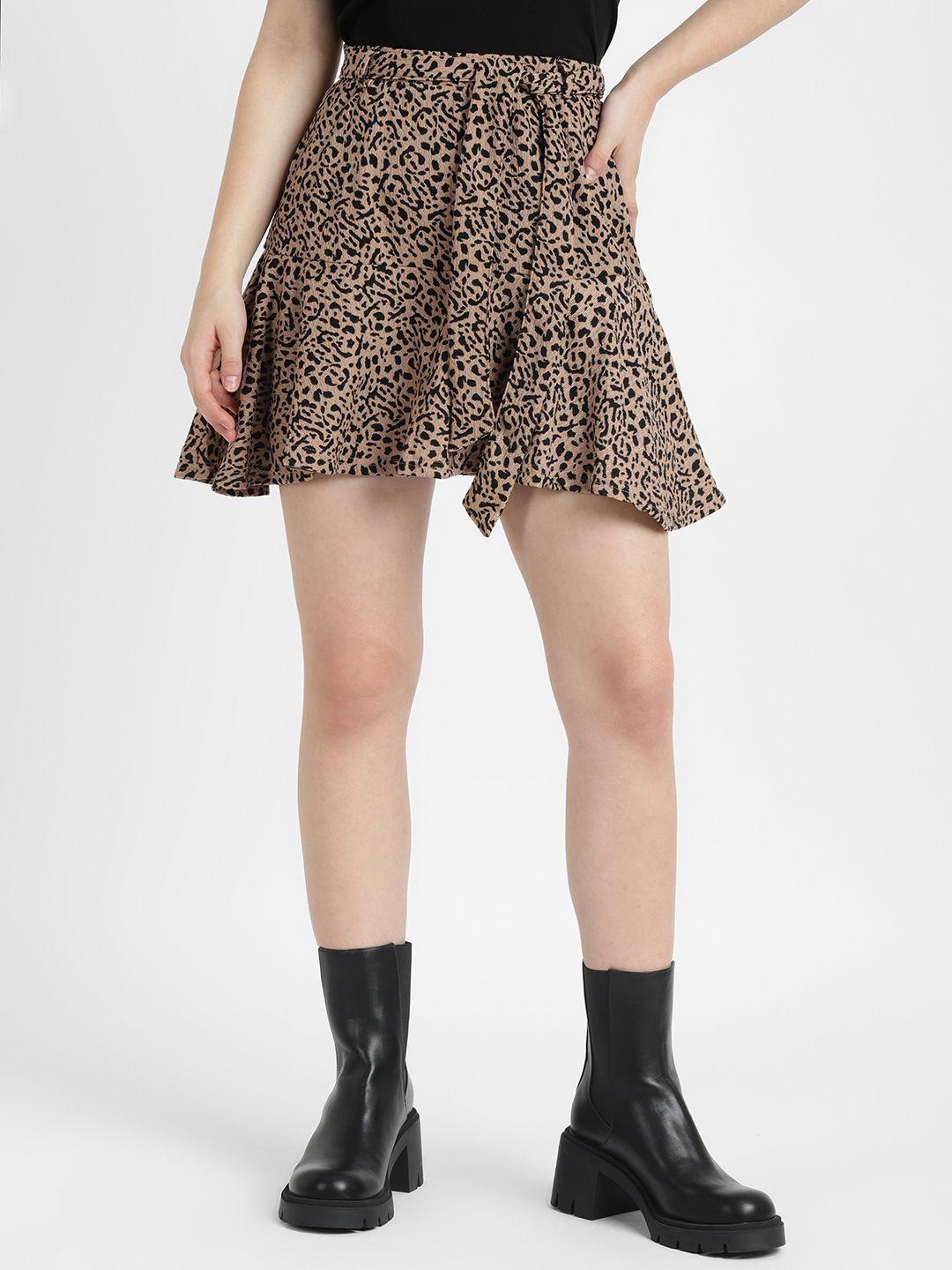 alcott animal print mini skorts