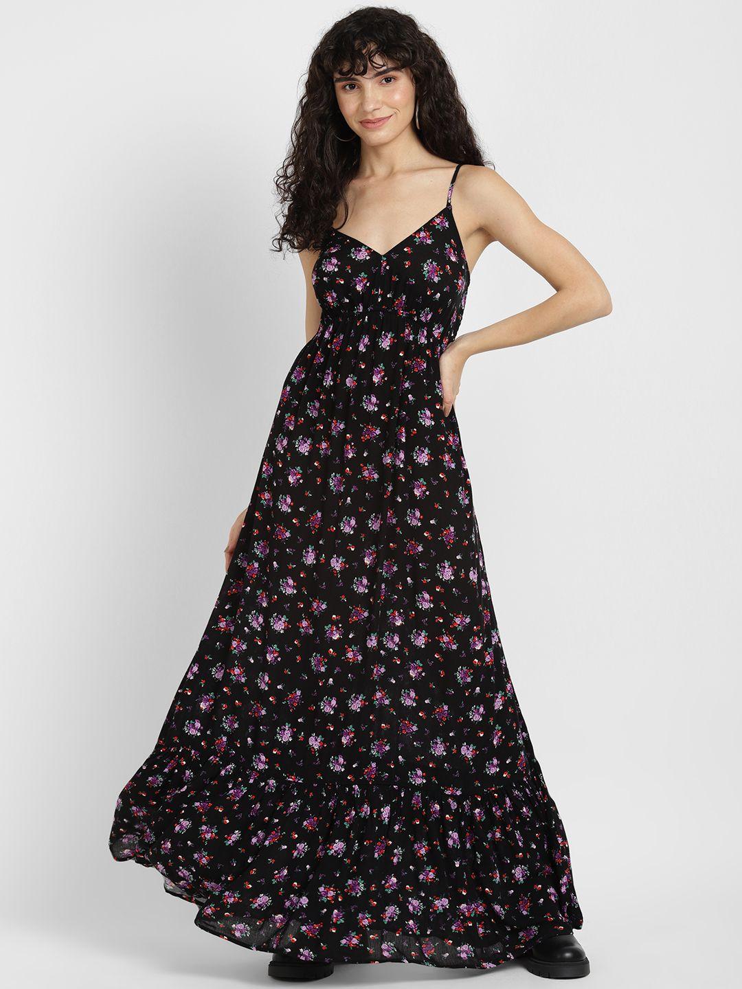 alcott floral print fit & flare maxi dress