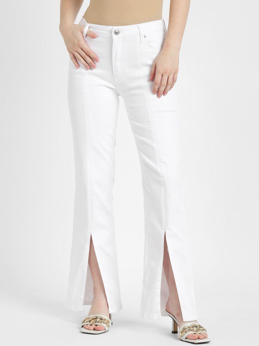 alcott high-rise stretchable flared jeans