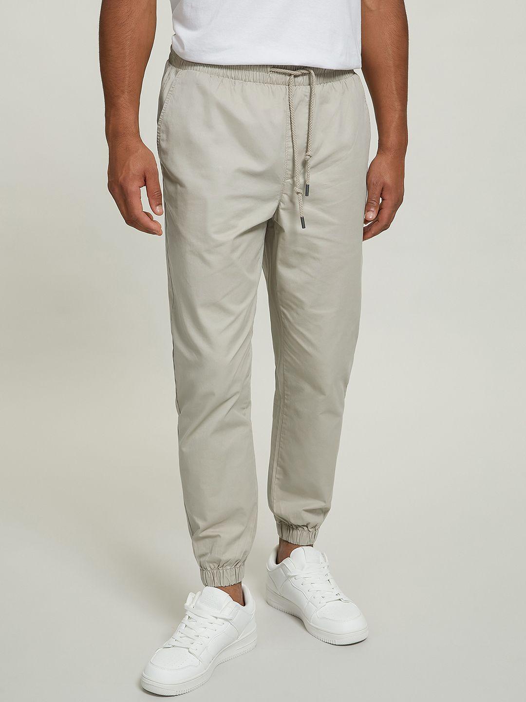 alcott men loose fit pure cotton joggers