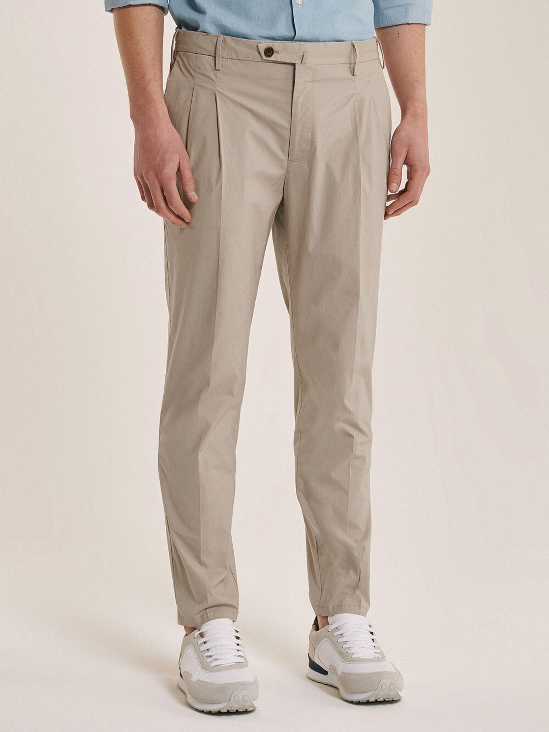 alcott men pleated regular trousers