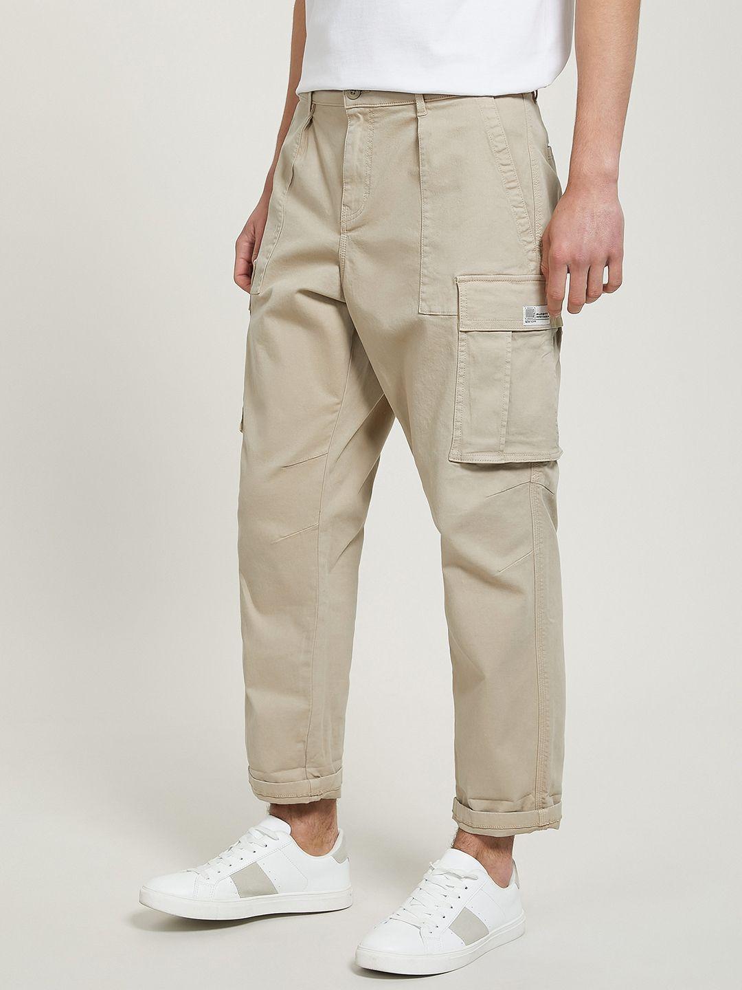 alcott men straight fit cropped cargos