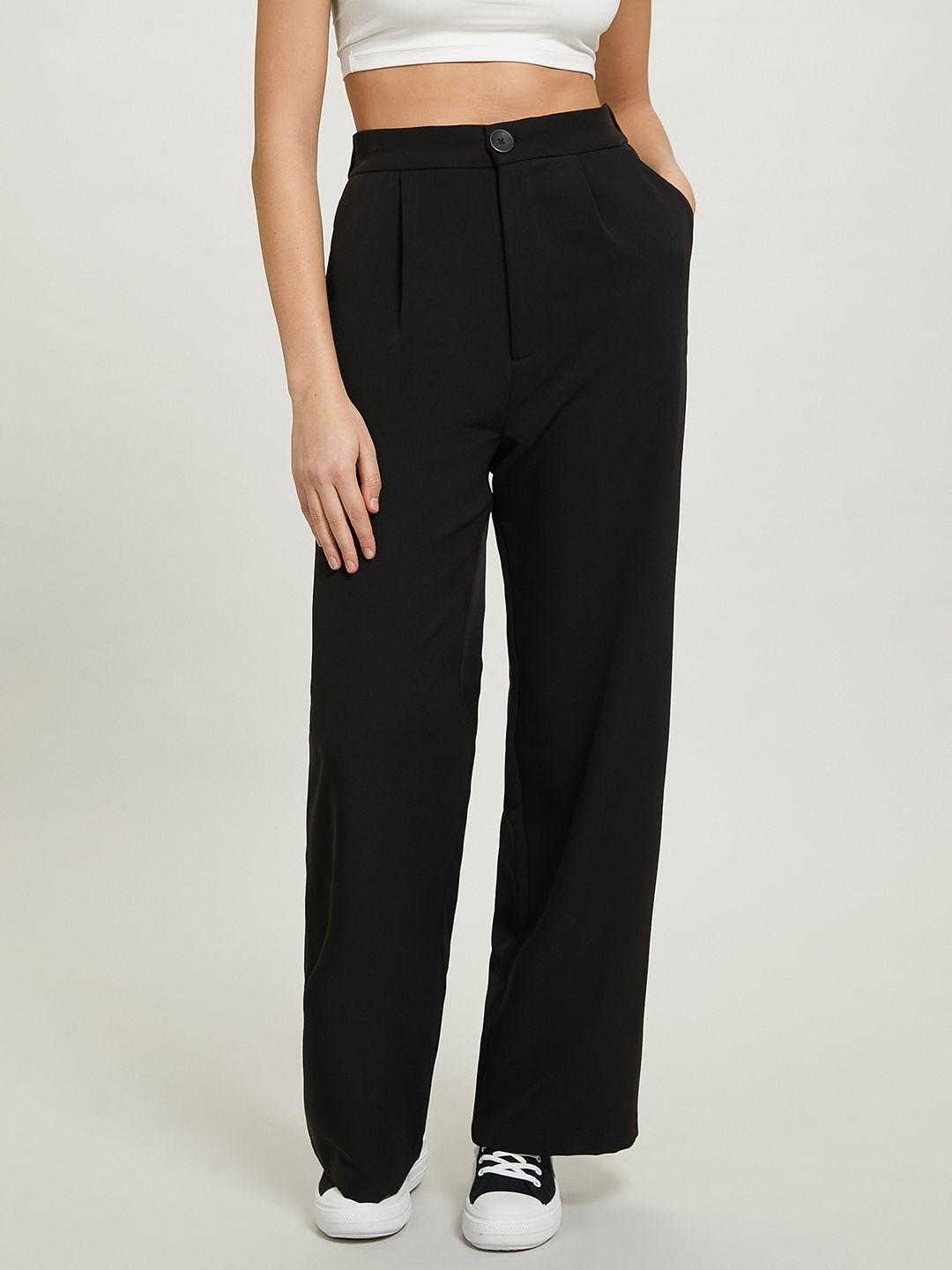 alcott women flared high-rise trousers