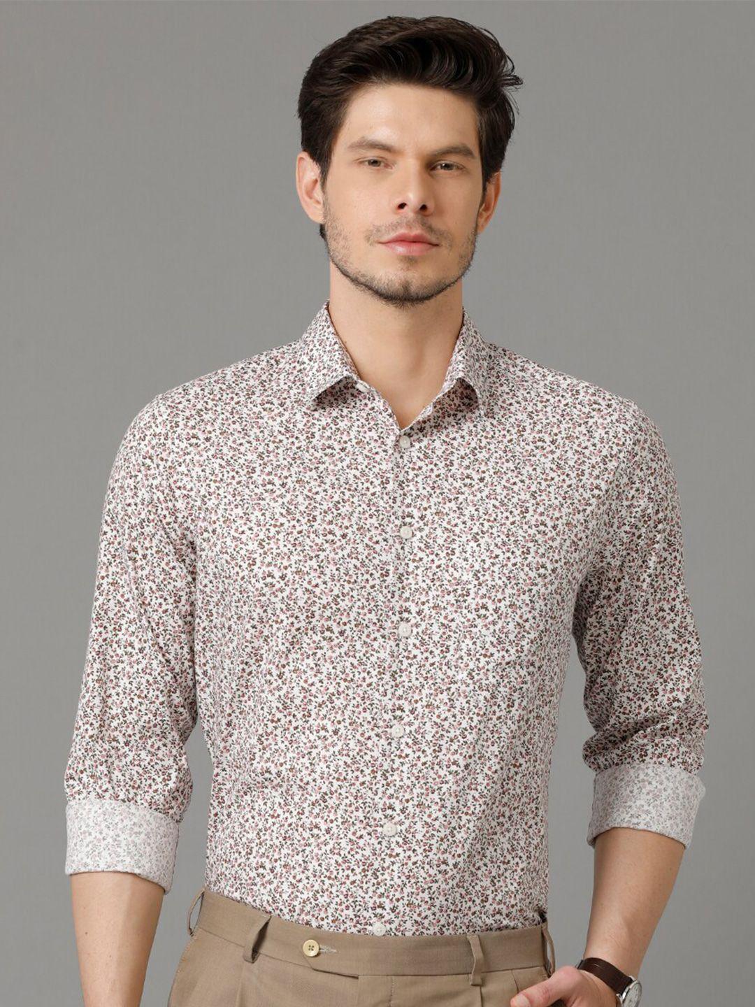 aldeno comfort floral printed casual shirt