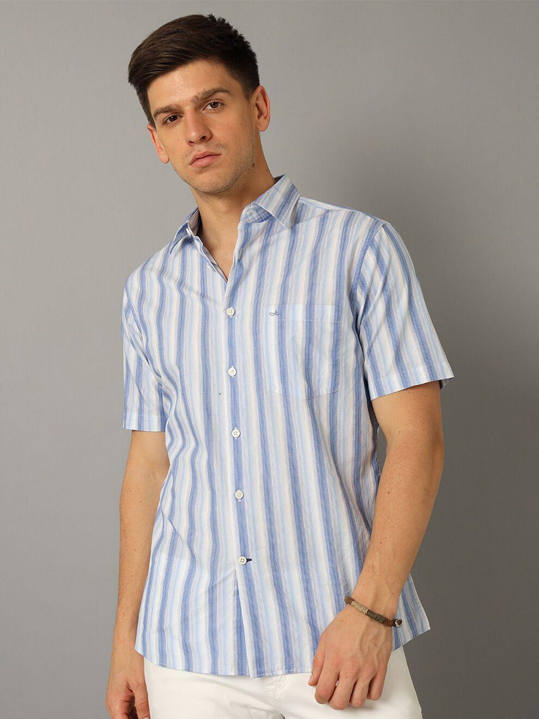 aldeno india slim striped pure cotton casual shirt