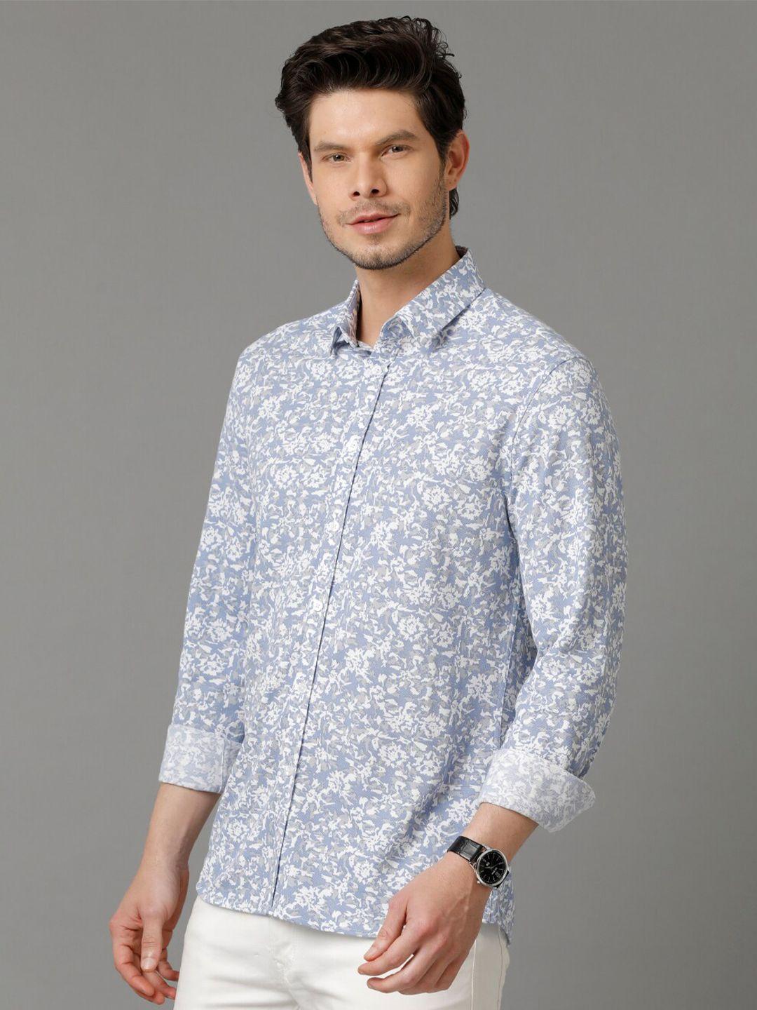 aldeno comfort fit abstract printed casual shirt