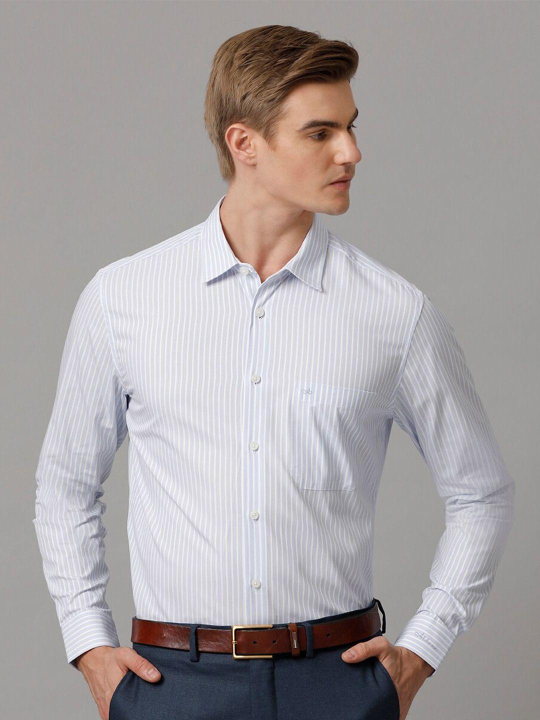 aldeno comfort fit vertical striped formal pure cotton shirt
