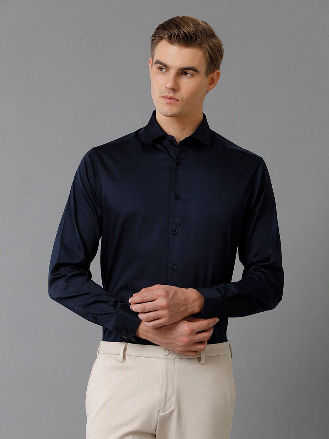 aldeno comfort spread collar long sleeves satin formal shirt