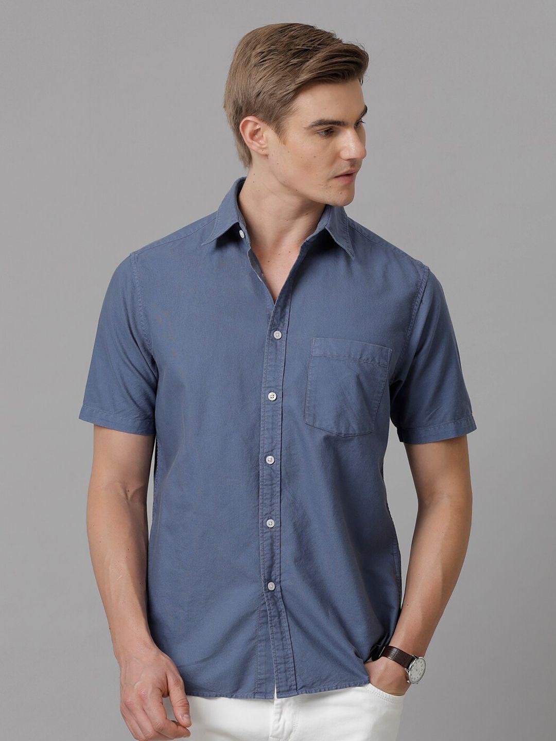 aldeno comfort spread collar oxford casual cotton shirt