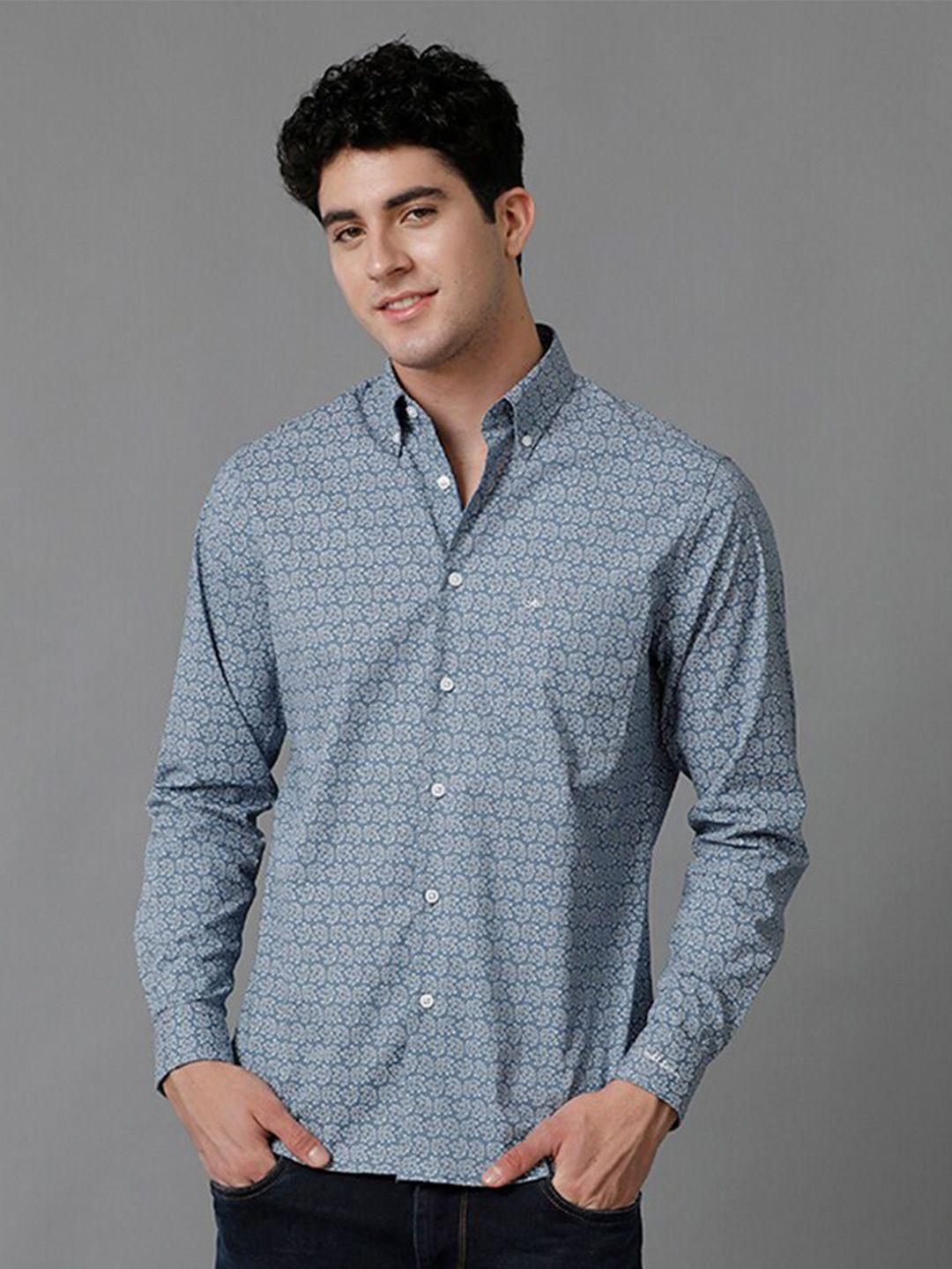aldeno india slim fit abstract printed casual shirt