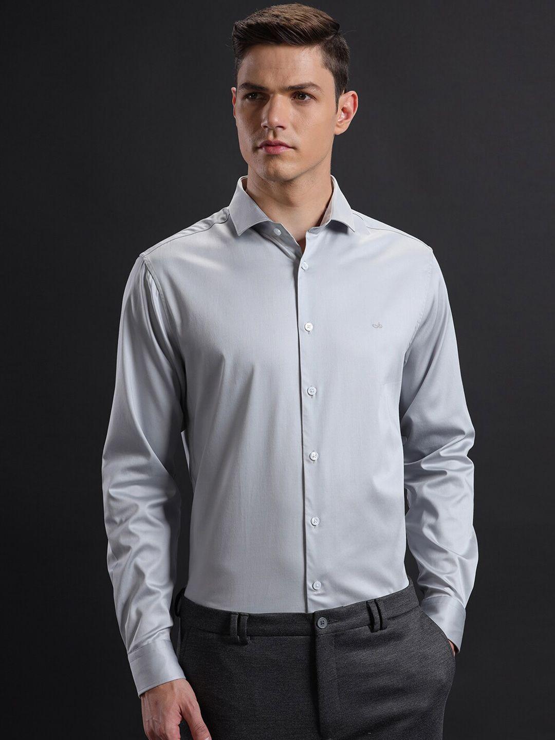 aldeno india slim spread collar formal shirt