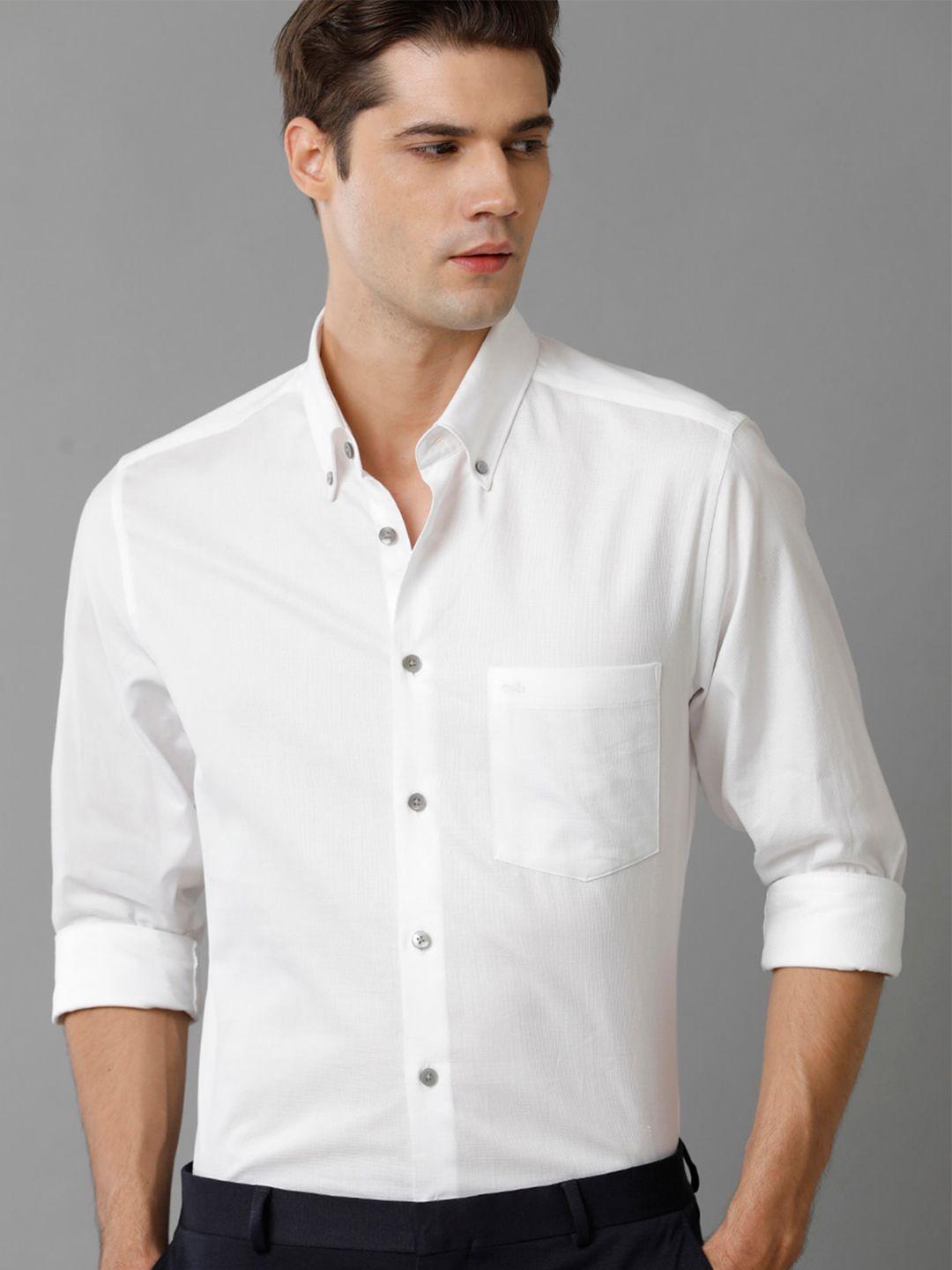 aldeno indian slim button-down collar pure cotton formal shirt