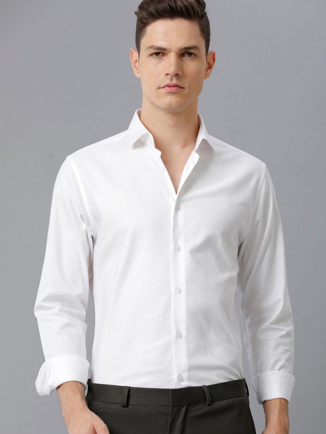 aldeno indian slim spread collar pure cotton formal shirt