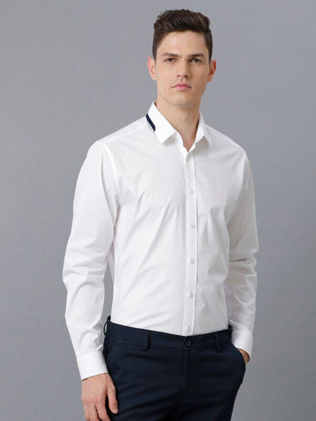 aldeno spread collar comfort regular fit opaque cotton formal shirt