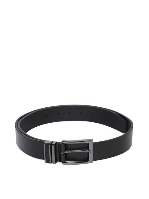 aldo black leather waist belt for men