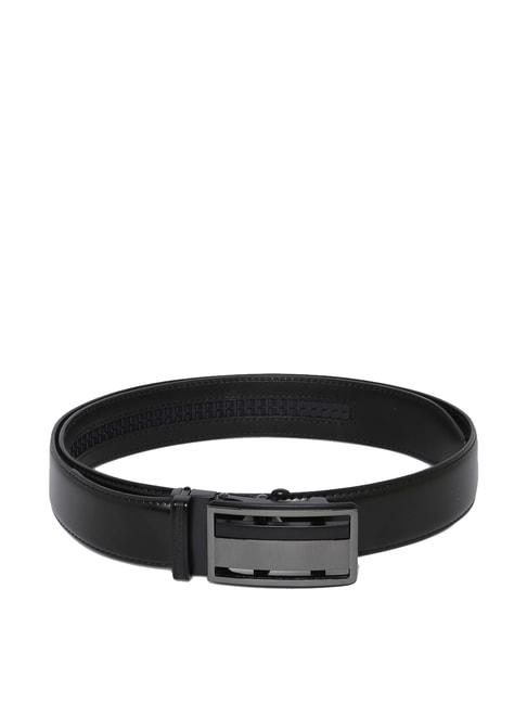 aldo black leather waist belt for men