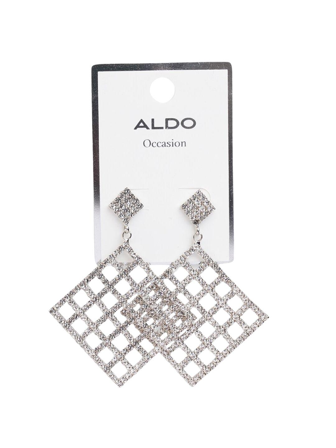 aldo contemporary artificial stoned drop earrings