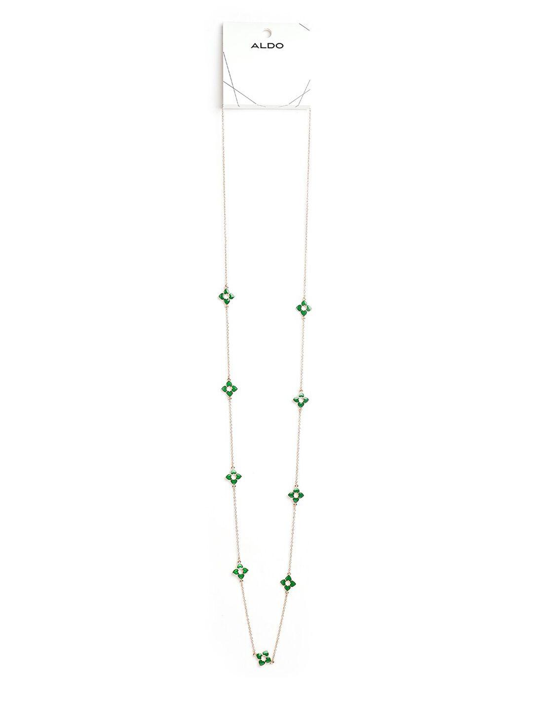 aldo floral design minimal necklace