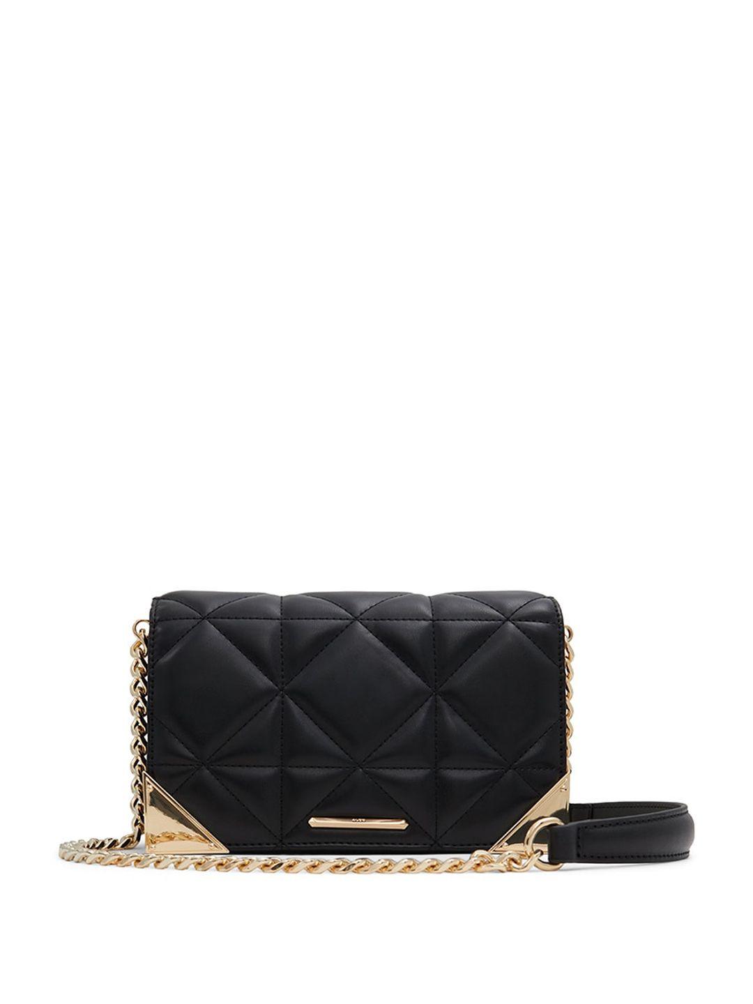 aldo geometric structured sling bag with quilted