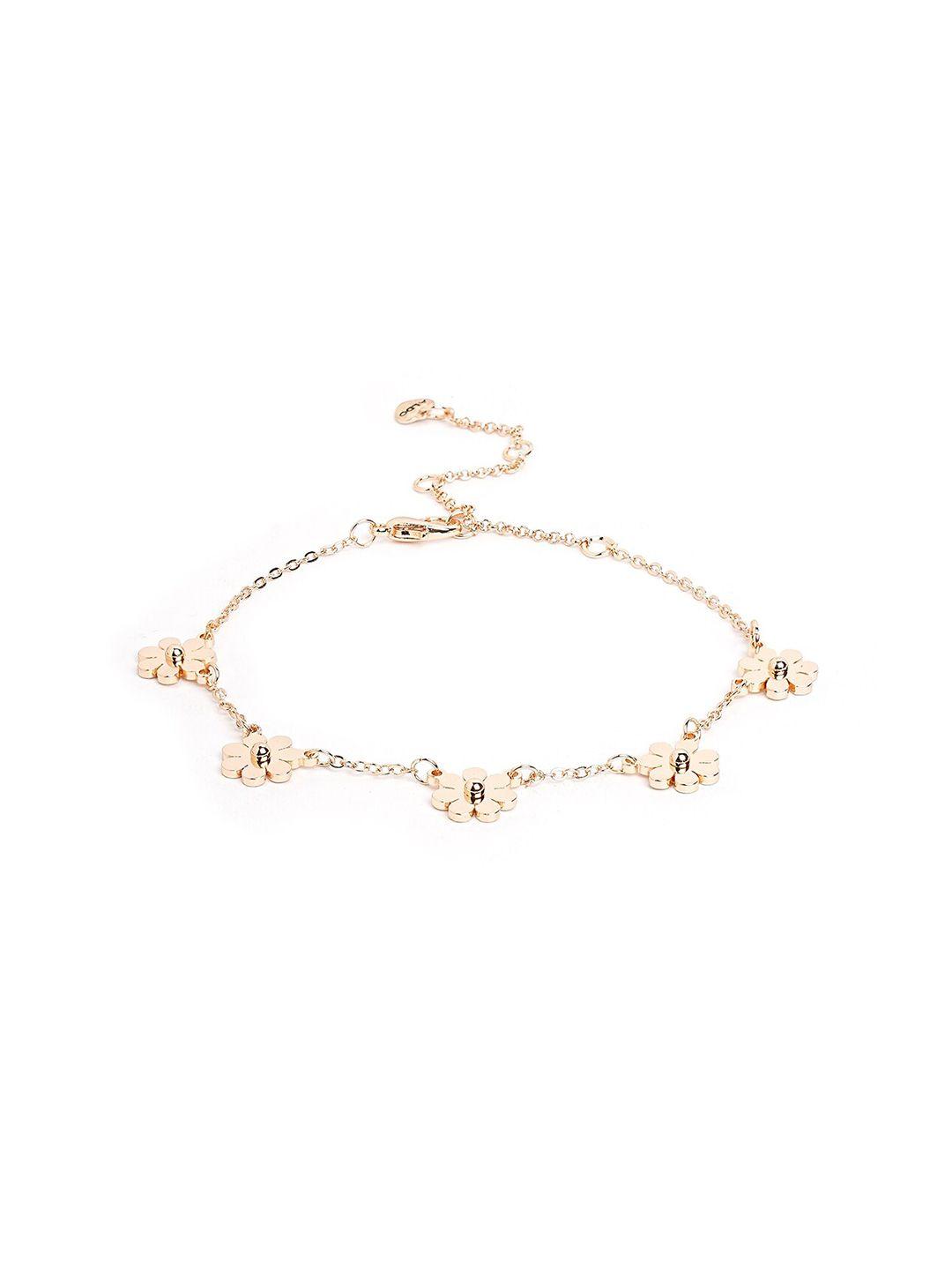 aldo gold-plated floral link bracelet