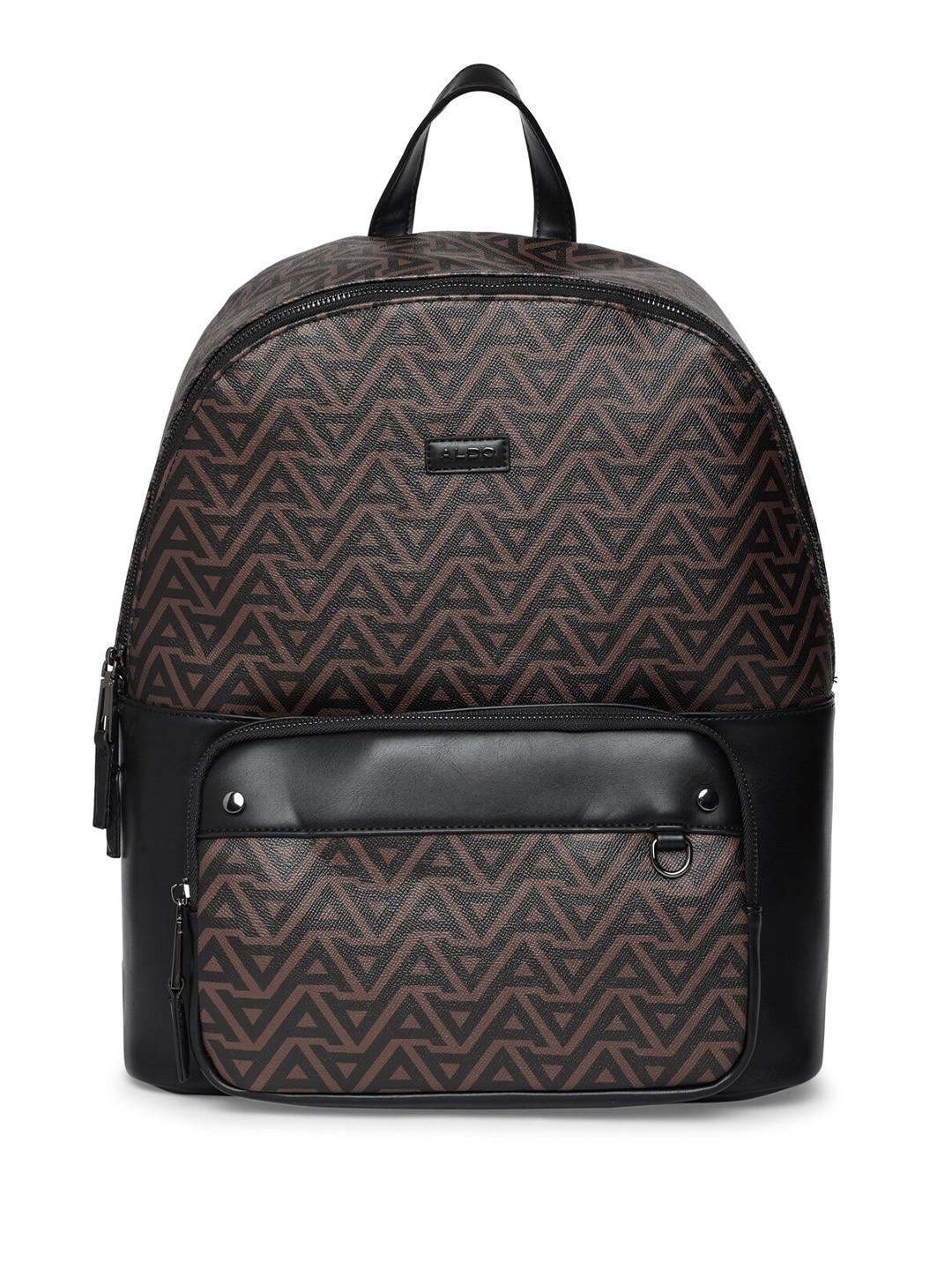 aldo men geometric printed backpack