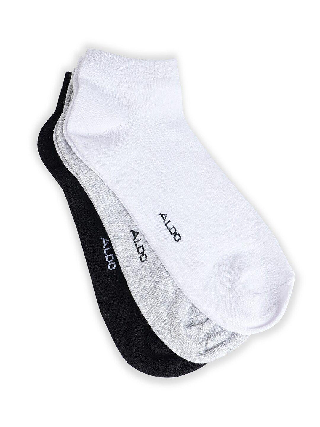 aldo men pack of 3 cotton ankle length socks