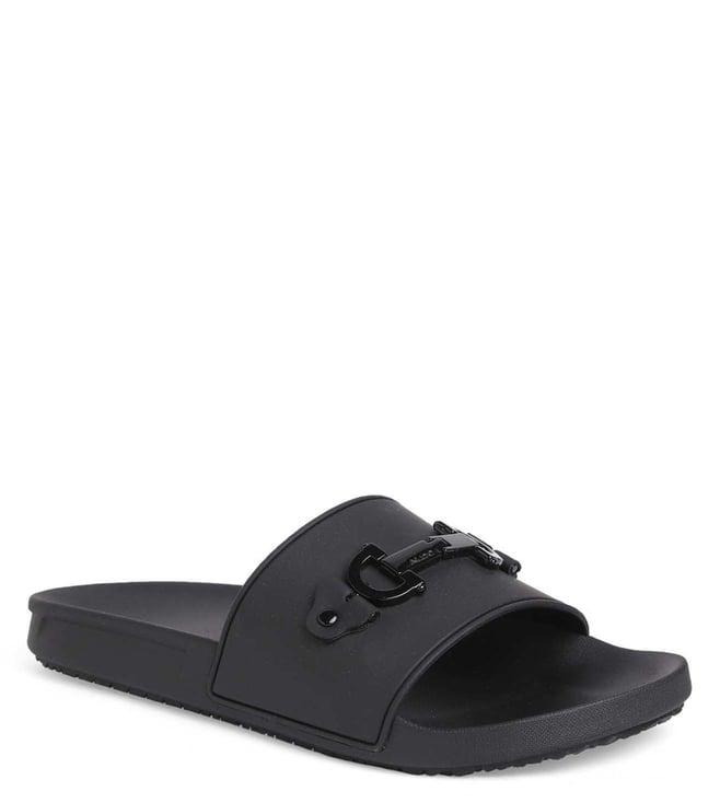 aldo men's loungeslide001 black slide sandals
