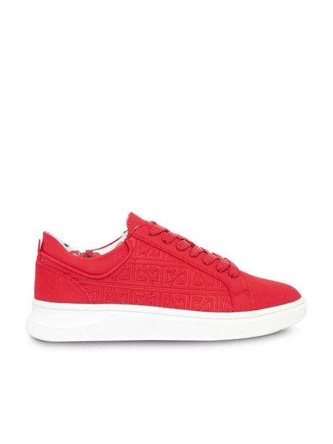 aldo men's scarlet red casual sneakers