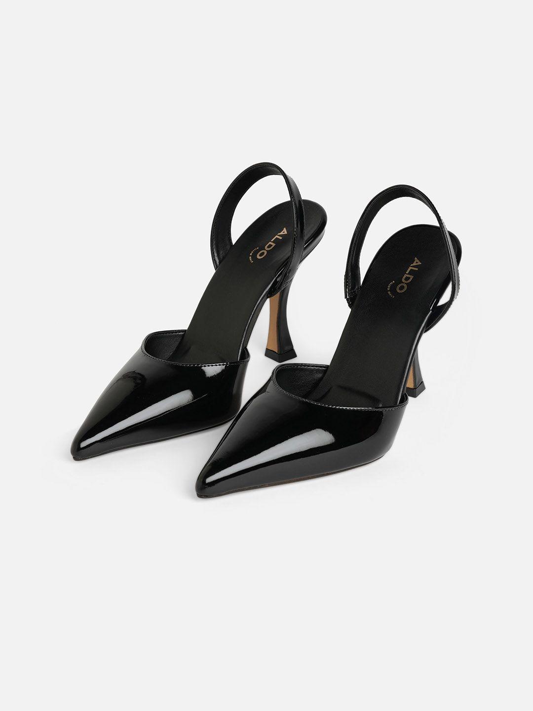 aldo pointed toe slim mules with backstrap
