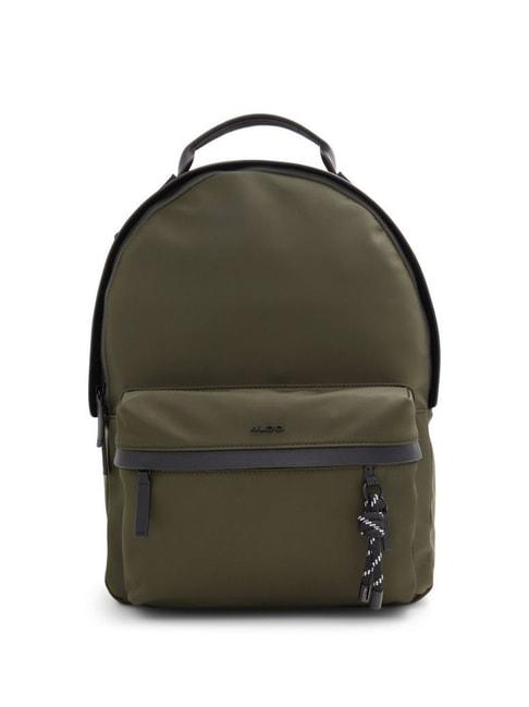 aldo simon green synthetic solid backpack