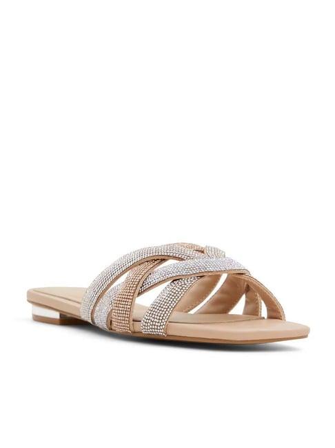 aldo women's corally beige casual sandals