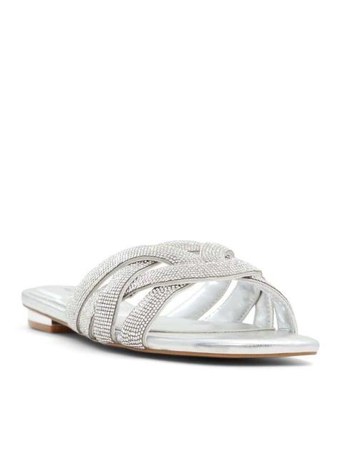 aldo women's corally silver casual sandals