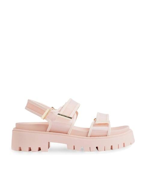 aldo women's pink back strap sandals