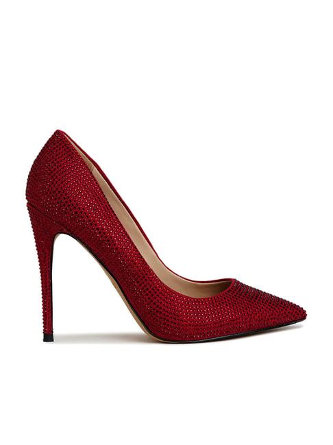 aldo women's red stiletto pumps