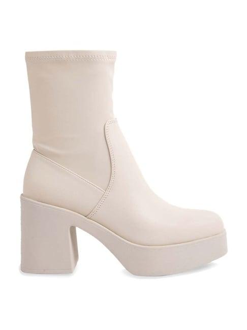 aldo women's white casual booties