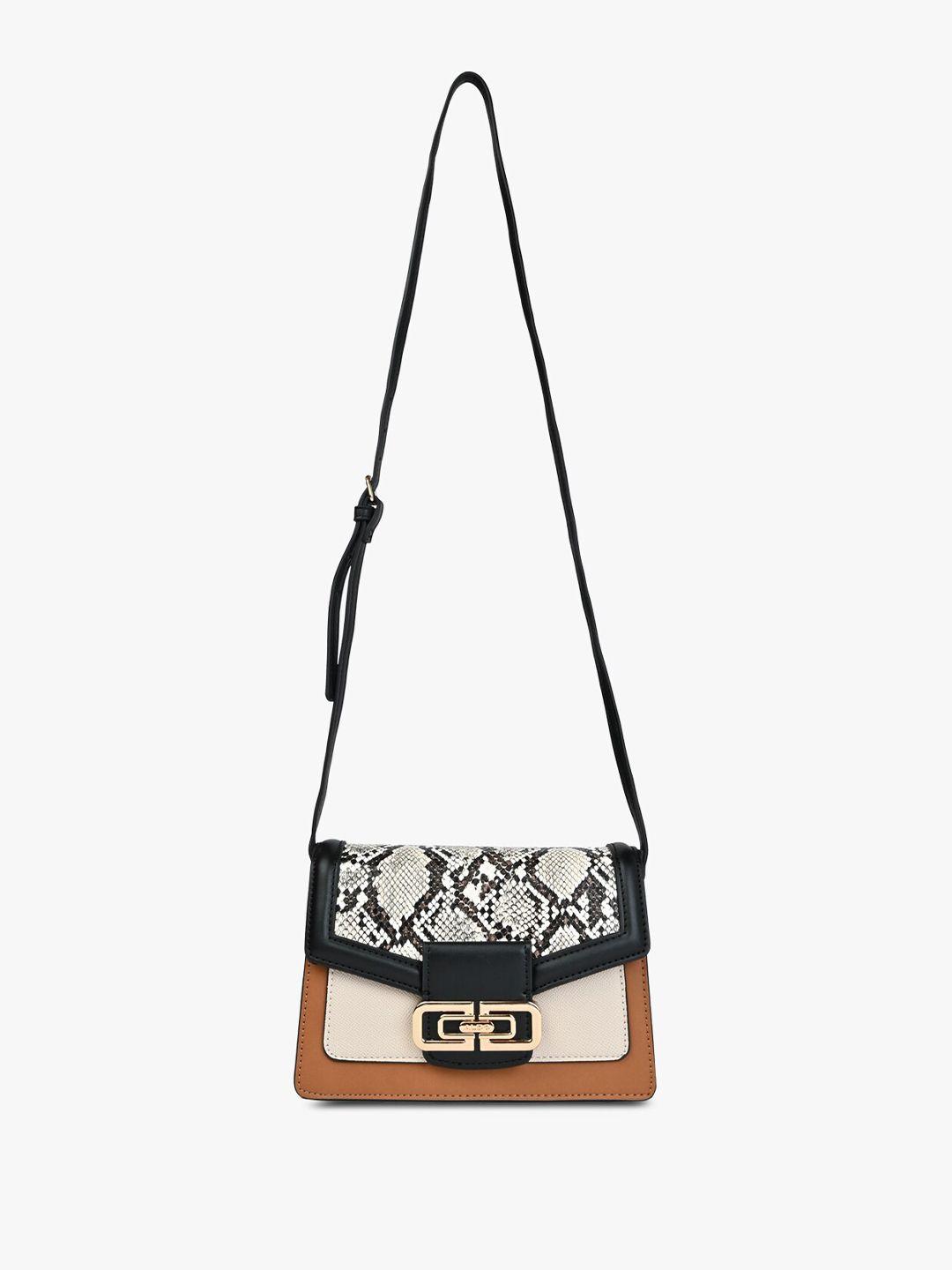 aldo animal textured structured sling bag