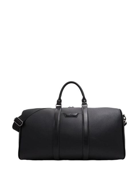 aldo black large duffle bag