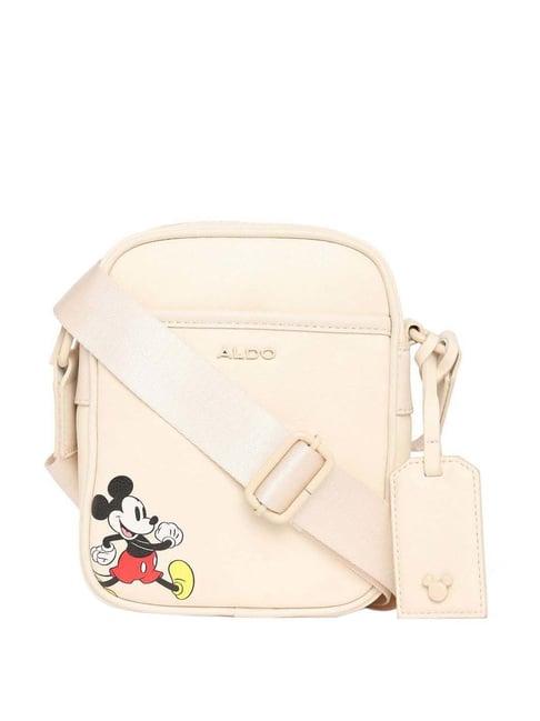 aldo d100crossbag280 beige printed medium cross body bag