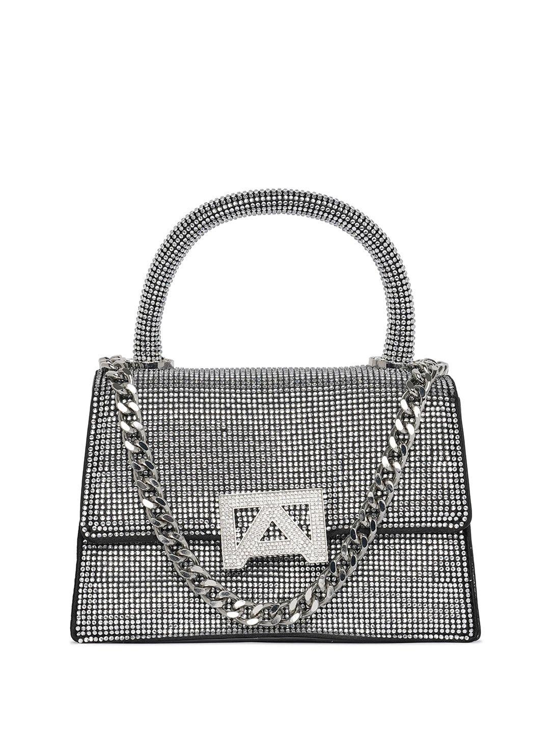 aldo embellished structured satchel bag