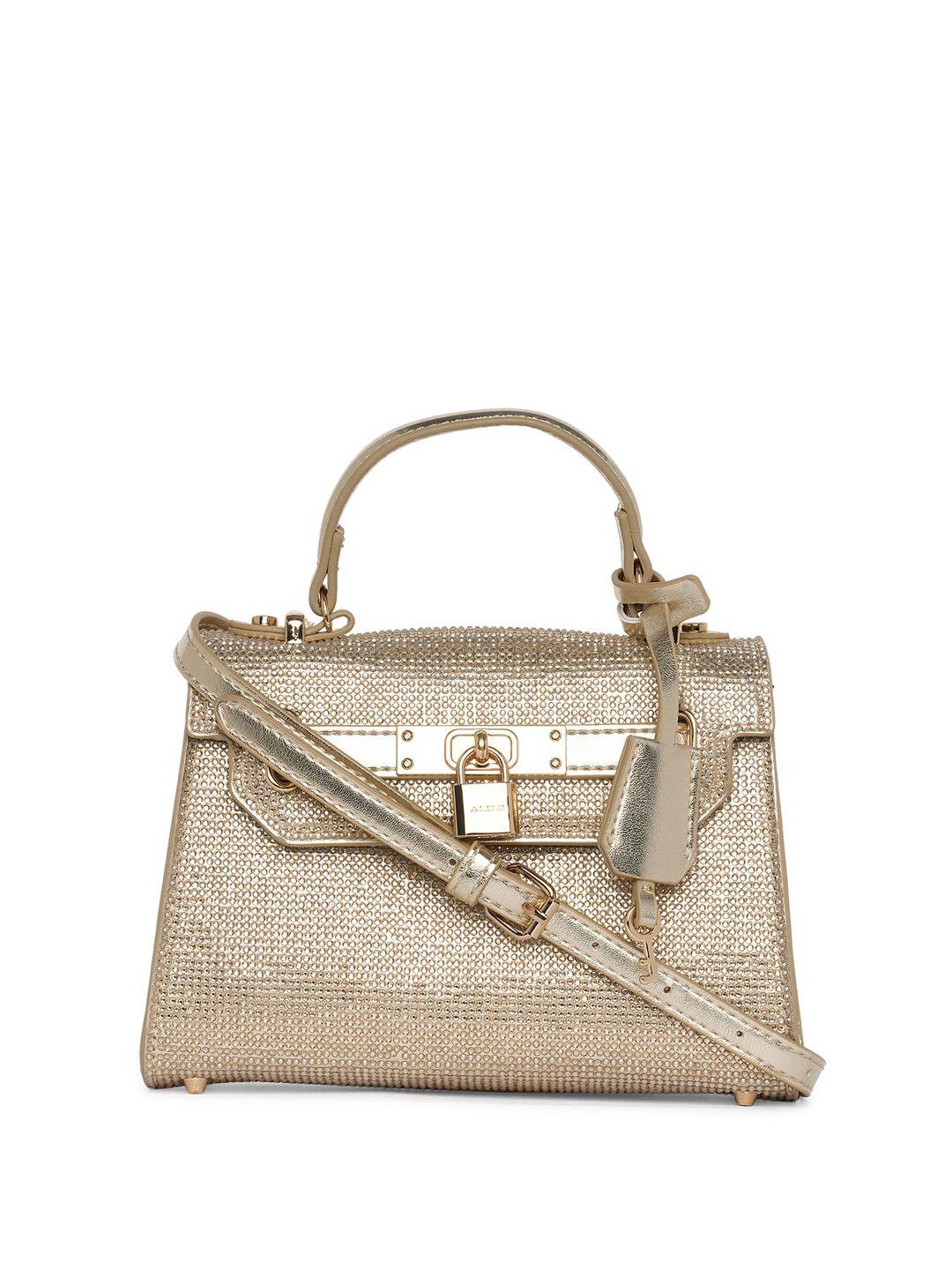 aldo embellished structured satchel bag