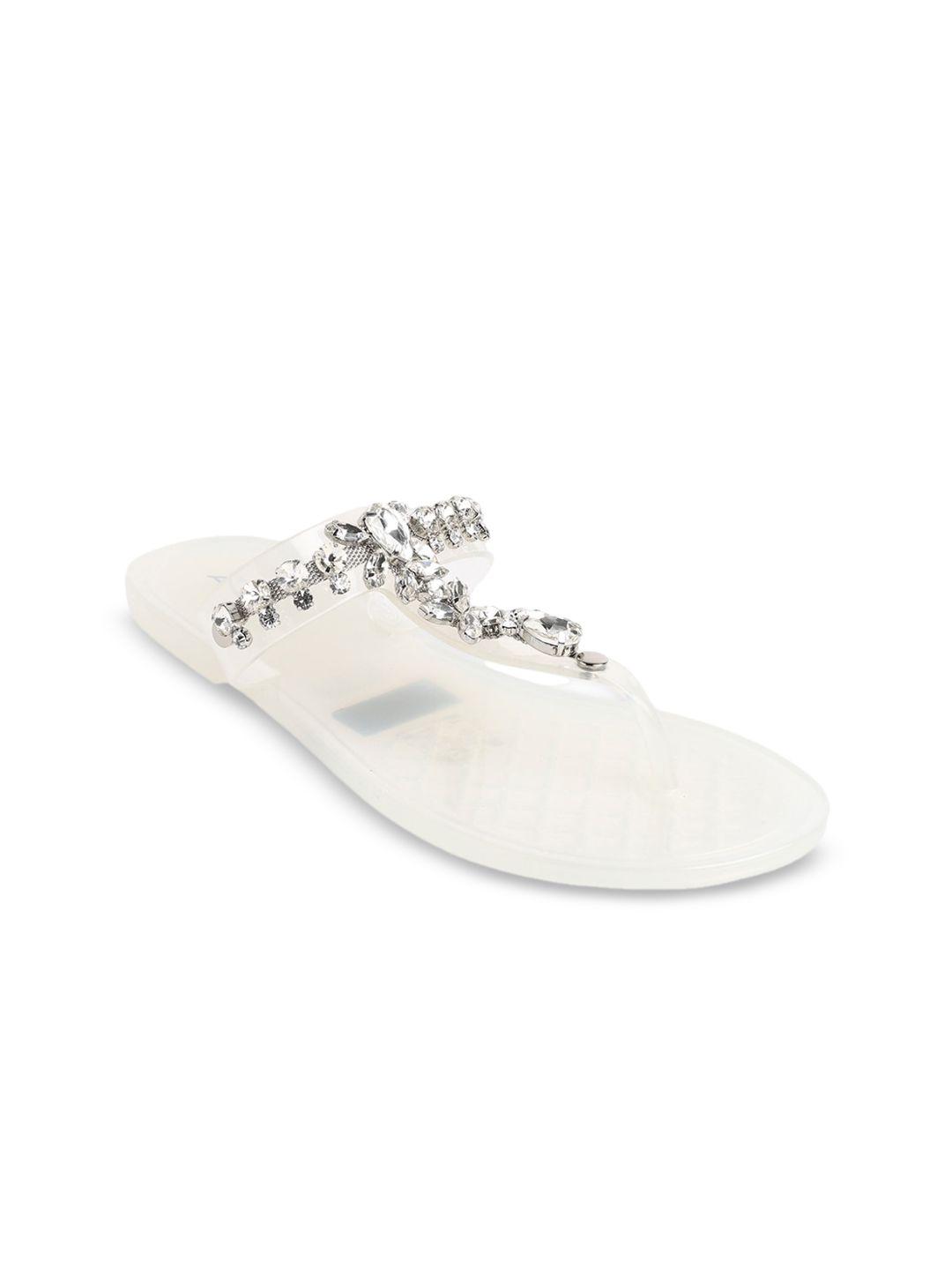 aldo embellished t- strap flats