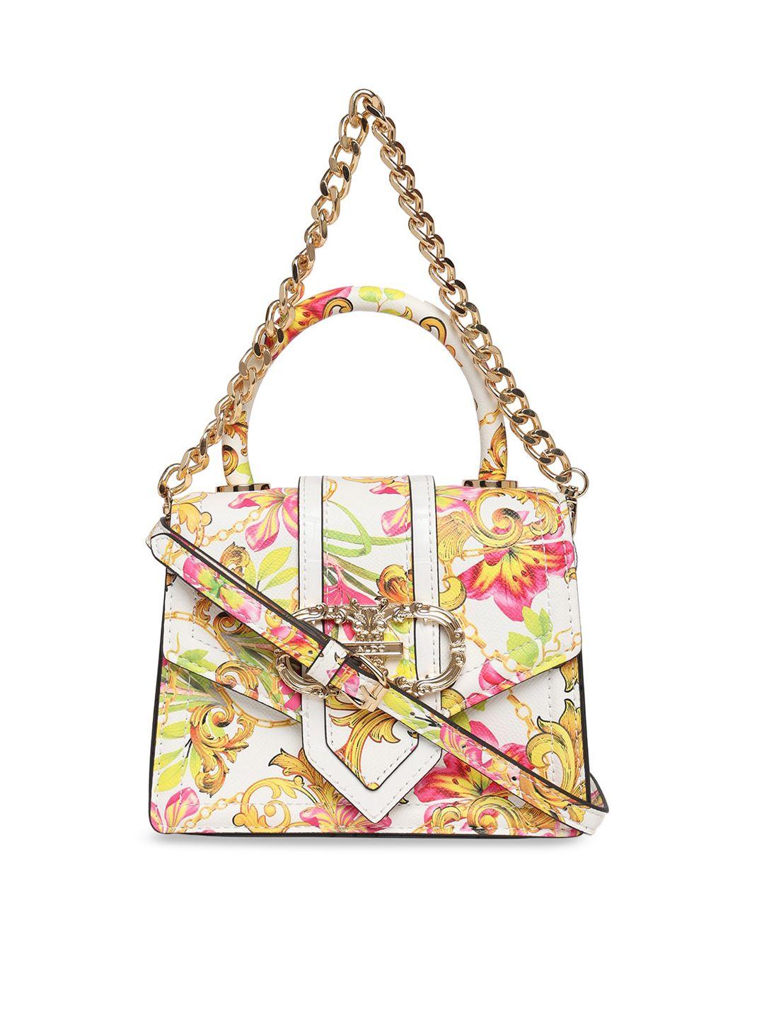 aldo floral printed structured handheld bag