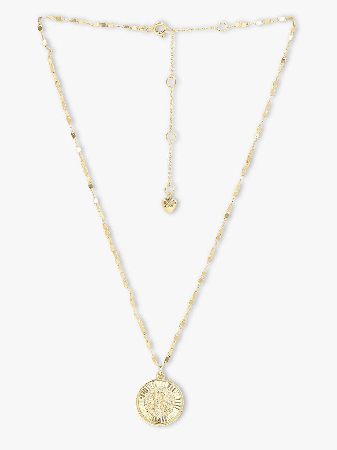 aldo gold-plated chain with pendant