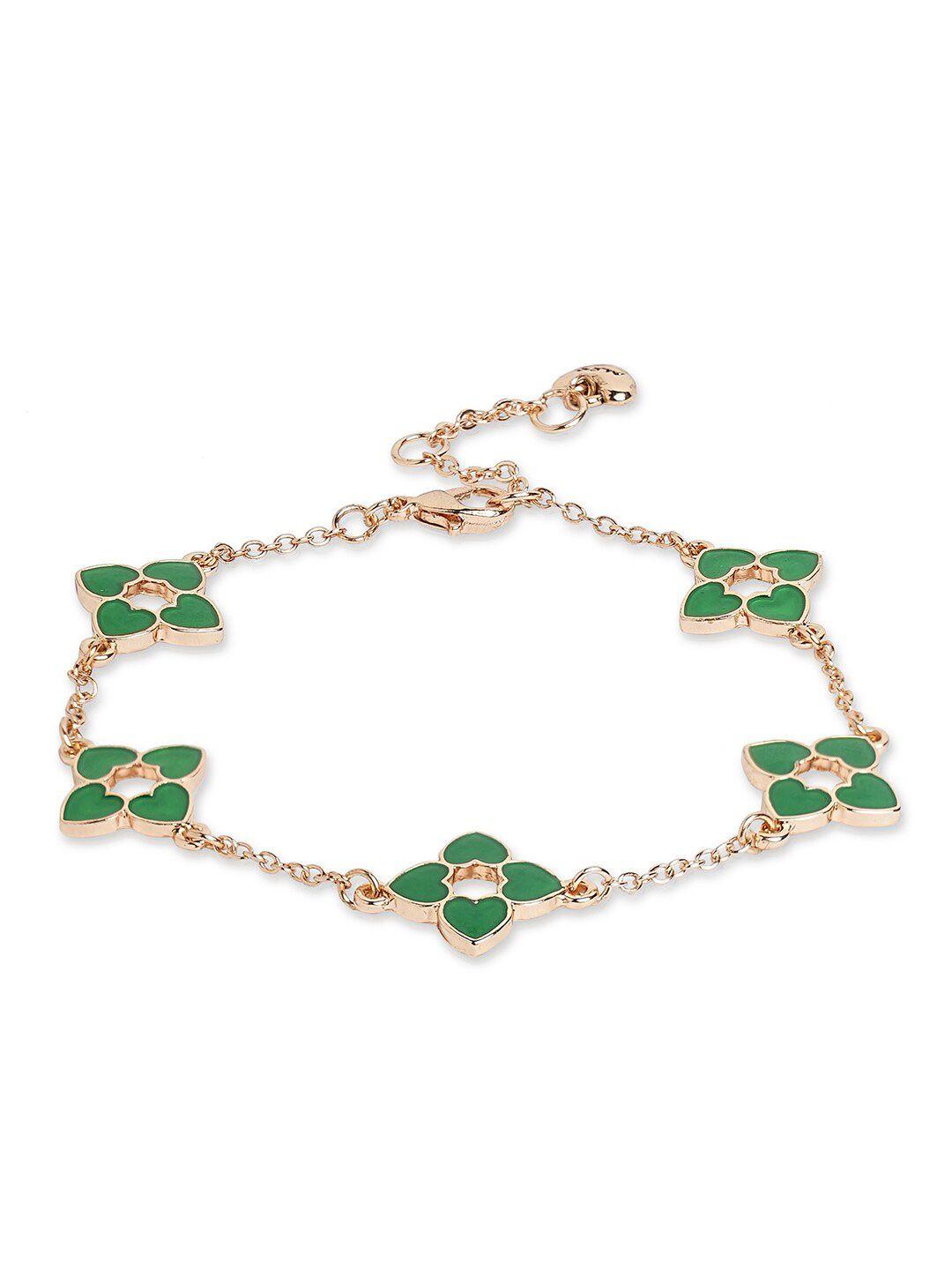 aldo gold-plated floral link bracelet