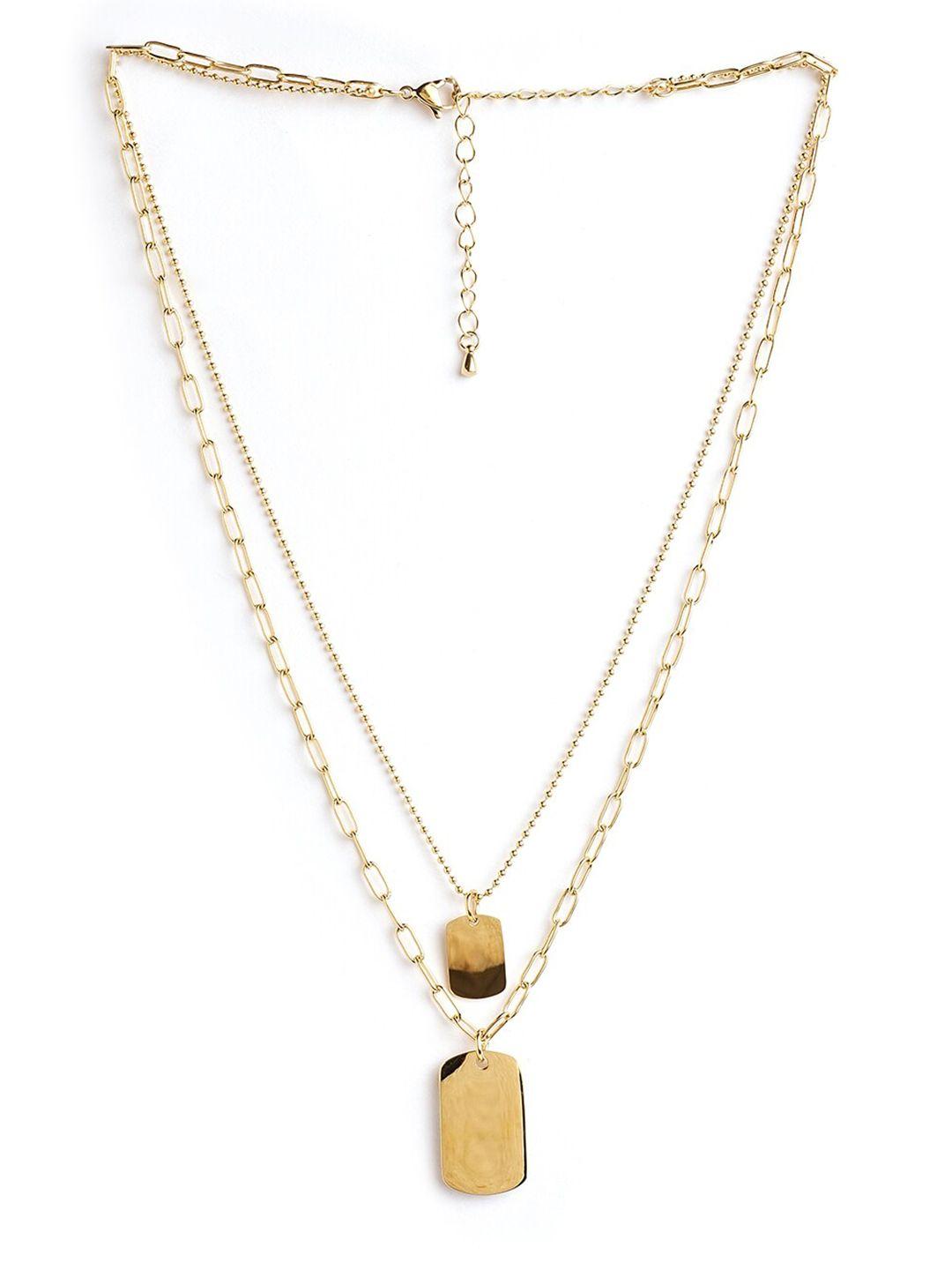 aldo gold-plated layered necklace