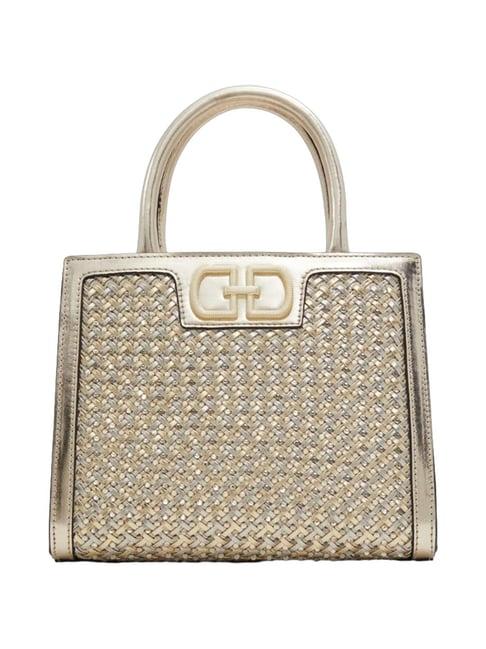 aldo golden embellished small handbag