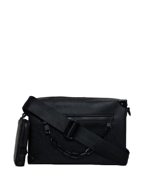 aldo maverton008 black solid medium cross body bag