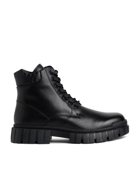 aldo men's black derby boots