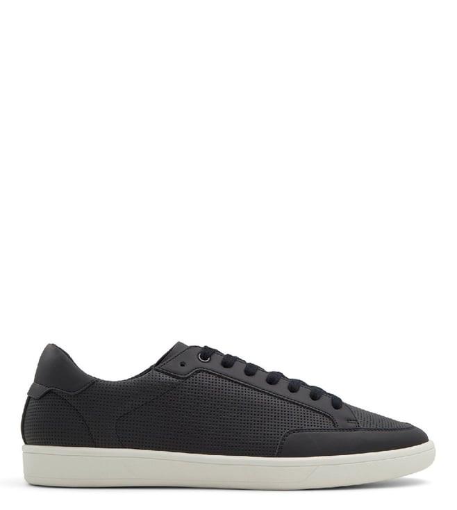 aldo men's brewer003 black perforated sneakers